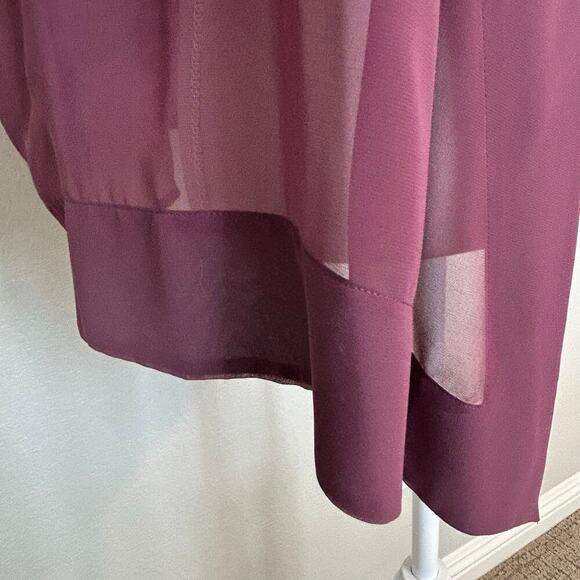 Soft Surroundings sheer chiffon open flowy waterfall cardigan sequins size XL - Picture 3 of 7